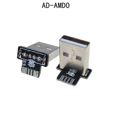 2 db USB 2.0 dugó felfelé, lefelé, balra, jobbra DIY egyedi L-alakú könyök 90 fokos Android Micro Type-C Mini USB adattápegység