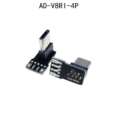 2 db USB 2.0 dugó felfelé, lefelé, balra, jobbra DIY egyedi L-alakú könyök 90 fokos Android Micro Type-C Mini USB adattápegység