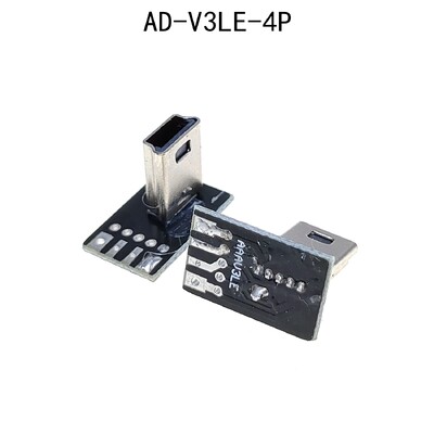 2 db USB 2.0 dugó felfelé, lefelé, balra, jobbra DIY egyedi L-alakú könyök 90 fokos Android Micro Type-C Mini USB adattápegység