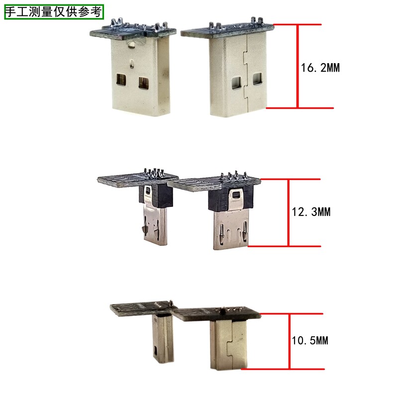 2 db USB 2.0 dugó felfelé, lefelé, balra, jobbra DIY egyedi L-alakú könyök 90 fokos Android Micro Type-C Mini USB adattápegység