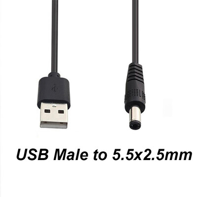 5V USB tip A tată la DC cablu de încărcare mufă mufă conector sursă de alimentare cablu prelungitor 22AWG 3A