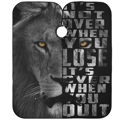 Kirpyklos kirpimo prijuostė Tigro liūto raštas kirpimo suknelė vandeniui atspari šukuosena pelerinos Antistatinė kirpėjo palto priemonė