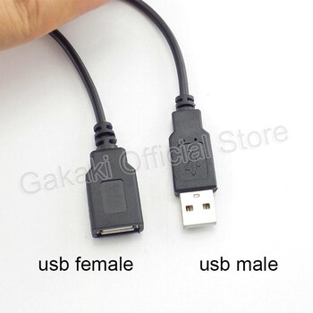 0.3m/1m/2m 5V USB захранващ кабел 2-пинов USB 2.0 A женски мъжки 4-пинов жичен жак Зарядно устройство Удължителен кабел за зареждане Конектор Направи си сам