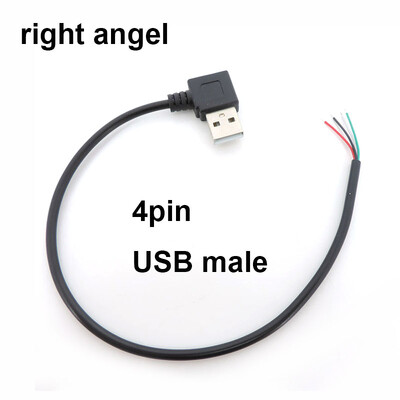 0,3 m / 1 m / 2 m 5 V USB maitinimo kabelis 2 kontaktų USB 2.0 A Moteriškas vyriškas 4 kontaktų laidas Lizdas Įkroviklis įkrovimo laido prailginimo jungtis "pasidaryk pats"