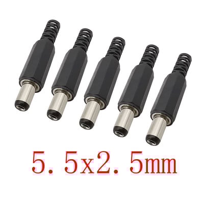 Napájací adaptér DC (samec) 3,5x1,3 mm 4,0x1,7 mm 4,8x1,7 mm 5,5x2,1 mm 5,5x2,5 mm 6,5x4,4 mm Nabíjací adaptér, spájkovacie zástrčky, jack DC konektor