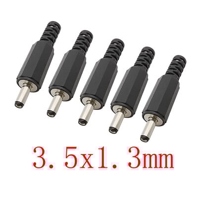 Napájací adaptér DC (samec) 3,5x1,3 mm 4,0x1,7 mm 4,8x1,7 mm 5,5x2,1 mm 5,5x2,5 mm 6,5x4,4 mm Nabíjací adaptér, spájkovacie zástrčky, jack DC konektor
