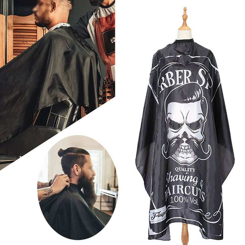 2023 Holičstvo Kaderníctvo Cape Retro Strihanie Vlasov Cape Čiernobiely Kabát Na Strihanie Vlasov Styling Nástroj Vodotesná Zástera Pre Mužov Strih