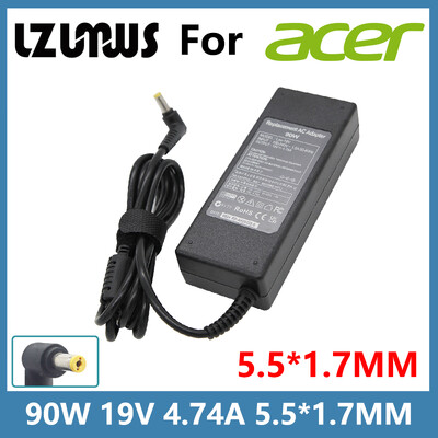 19V 4.74A 90W 5.5*1.7MM AC laptoptöltő adapter Acer Aspire 5742G 5750G 5755G 5920G E1-571G V5-571P hordozható tápegységhez