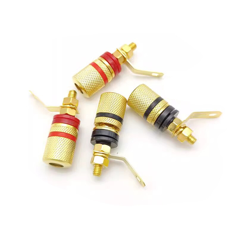 20 buc mufă banană de 4 mm, placată cu aur, terminale pentru difuzor, conector pentru terminal audio