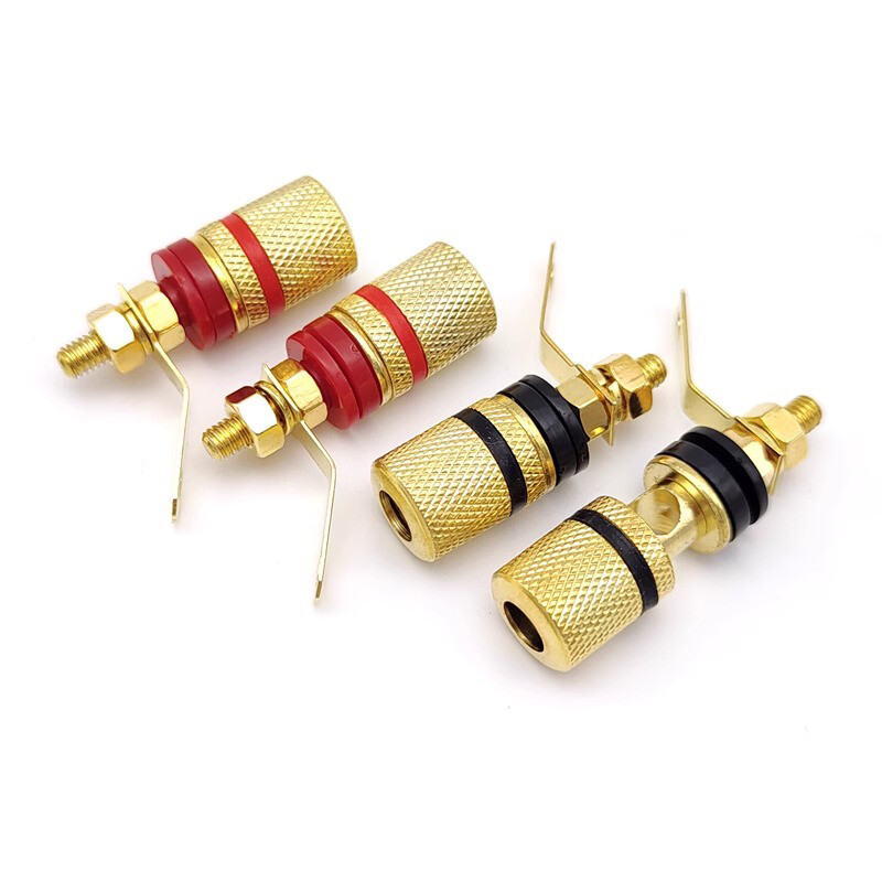 20 buc mufă banană de 4 mm, placată cu aur, terminale pentru difuzor, conector pentru terminal audio