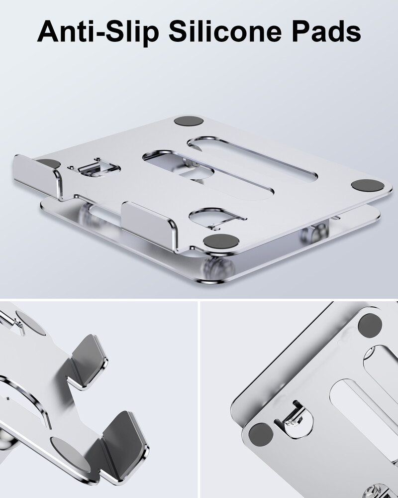 Planšetinio kompiuterio stovas nešiojamojo kompiuterio stovas, Reguliuojamas sulankstomas stovas Stalinio kompiuterio laikiklio dokas, suderinamas su iPad Pro 9.7 10.5 12.9 ipad Mini 4
