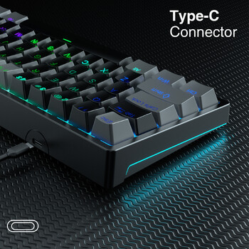 AULA F3261 Mechanical Gamer Keyboard Macro Keyboard Hotswap Gaming για tablet 60% Διάταξη RGB Προσαρμογή λογισμικού