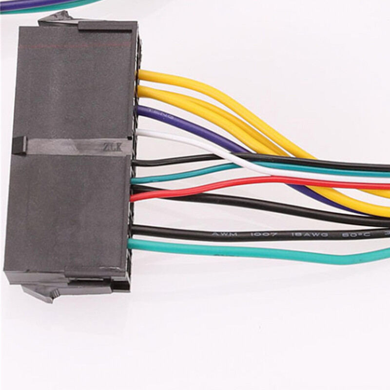 Cablu adaptor de alimentare ATX cu 24 pini la 6 pini pentru HP Z220 Z230 SFF MT TWR seria 4000 6005 8300 ProDesk 600 G1 EliteDesk 800