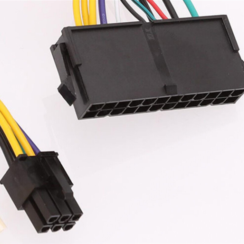 Cablu adaptor de alimentare ATX cu 24 pini la 6 pini pentru HP Z220 Z230 SFF MT TWR seria 4000 6005 8300 ProDesk 600 G1 EliteDesk 800