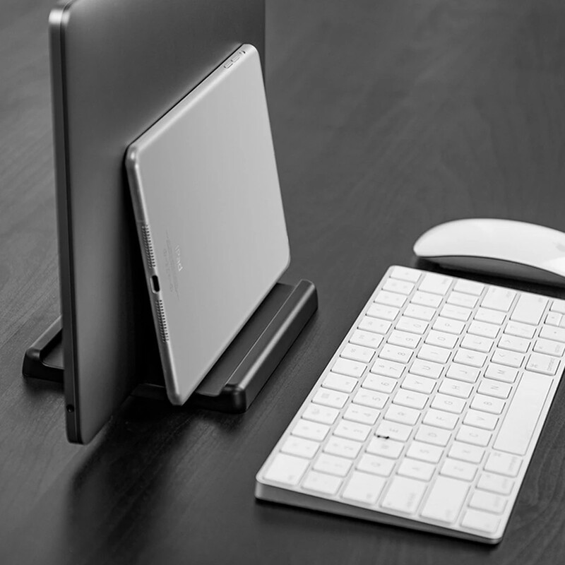 Suport vertical pentru laptop Suport reglabil pentru notebook de birou Dock din plastic pentru economisirea spațiului 3 în 1 Suport pentru tabletă pentru laptop pentru Macbook Laptop