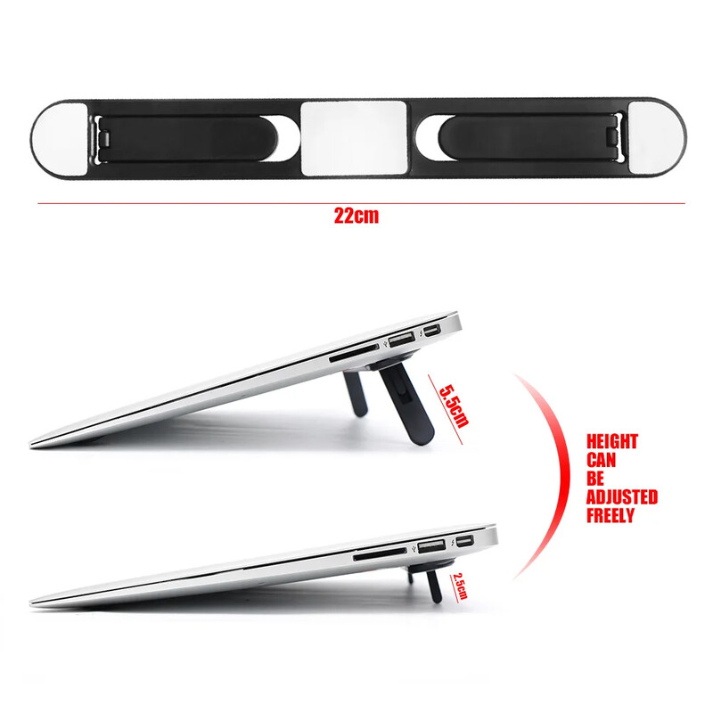 Univerzalni stalak za podizanje prijenosnog računala za Macbook Pro 13 15 Air Lenovo Samsung rashladna podloga za prijenosna računala Nevidljivi nosači za prijenosna računala