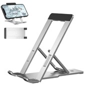 Pārnēsājams Lazy planšetdatora turētājs Salokāms radošs galda alumīnija tālruņa turētājs