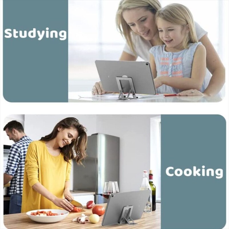 Pārnēsājams Lazy planšetdatora turētājs Salokāms radošs galda alumīnija tālruņa turētājs