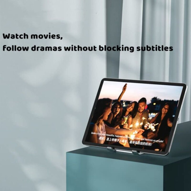 Pārnēsājams Lazy planšetdatora turētājs Salokāms radošs galda alumīnija tālruņa turētājs