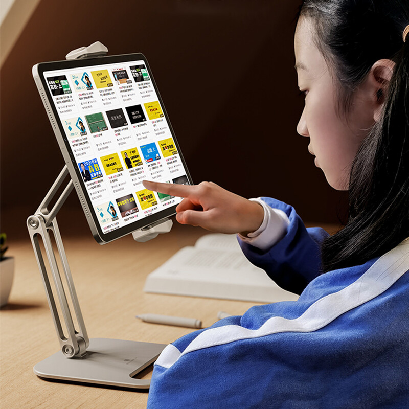 Artpowers metāla magnētiskais planšetdatora turētājs galda galda statīvam Atbalsts priekš Ipad Pro Xiaomi Samsung Huawei Apple planšetdatora piederumi