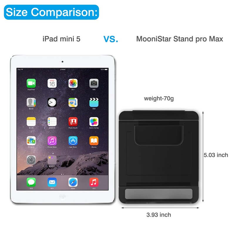 Bimawen pārnēsājamā monitora salokāms statīvs 4,7-18,5 collu planšetdatora monitora statīvs priekš iPad iPhone HUAWEI Xiaomi portatīvais statīvs