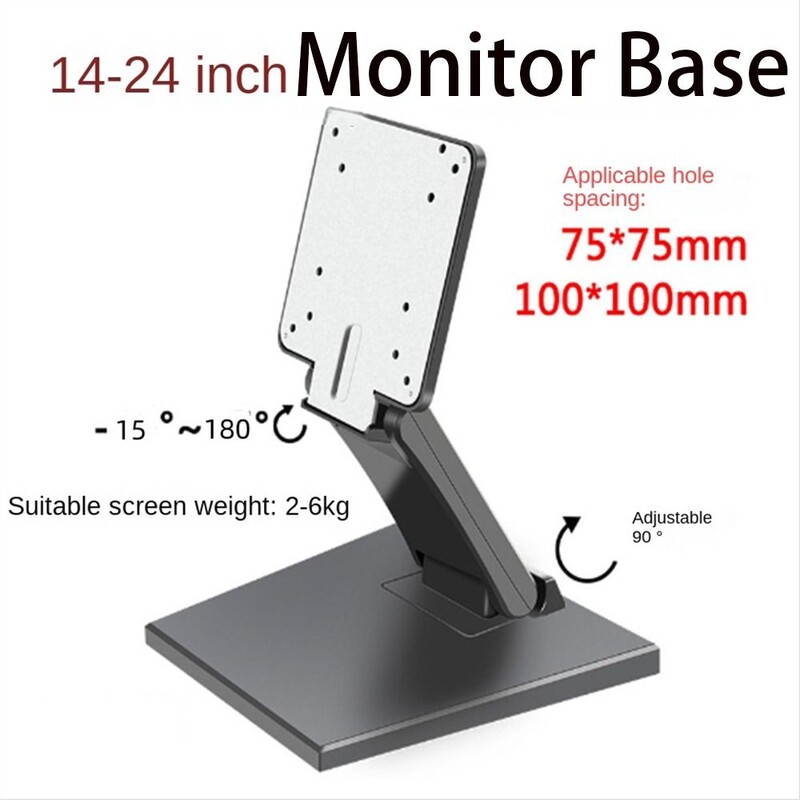 Baza monitorului 14''-24'' NOU Suport universal pentru ecran tactil LCD montat cu inclinare VESA Suport de afișare pentru ecran pliabil Suport desktop