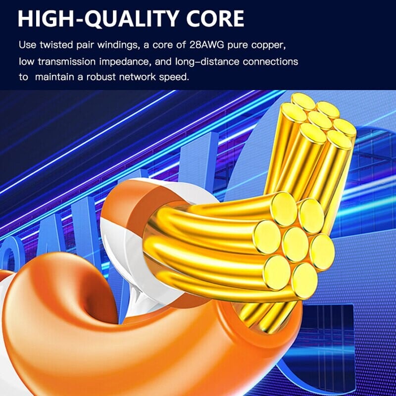 Cablu Ethernet CAT7 de rețea 10Gb RJ45 Cablu de rețea Lan Rețea Cordon de corecție Ethernet Cablu CAT 7 pentru router de computer