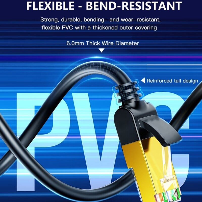 Cablu Ethernet CAT7 de rețea 10Gb RJ45 Cablu de rețea Lan Rețea Cordon de corecție Ethernet Cablu CAT 7 pentru router de computer