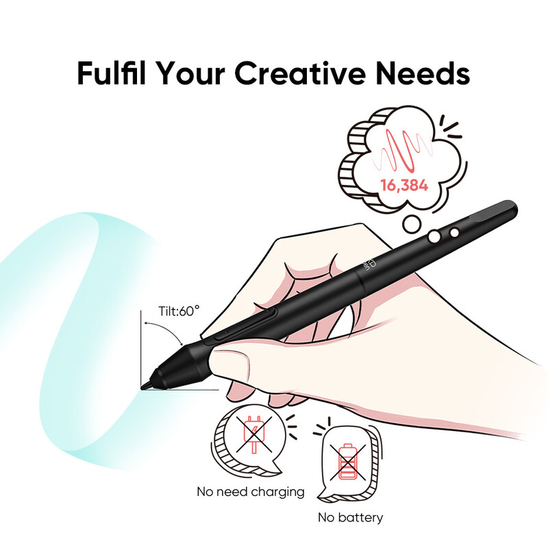 Tabletă grafică XPPen 7x4 inci 8 taste Express Nivel 16384 fără baterie Tabletă cu stilou digital pentru desen Suport Android Windows Ma
