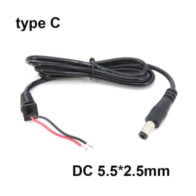 1M 2pin Adapter Output Προσαρμογέας ρεύματος Καλώδιο DC Male Plug 100cm Καλώδιο 5,5*2,5mm/2,1mm 4,0*1,7mm 3,5*1,35mm Καλώδιο επισκευής