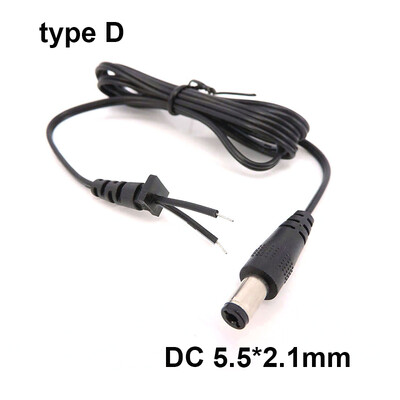 1M 2pin Adapter Output Προσαρμογέας ρεύματος Καλώδιο DC Male Plug 100cm Καλώδιο 5,5*2,5mm/2,1mm 4,0*1,7mm 3,5*1,35mm Καλώδιο επισκευής