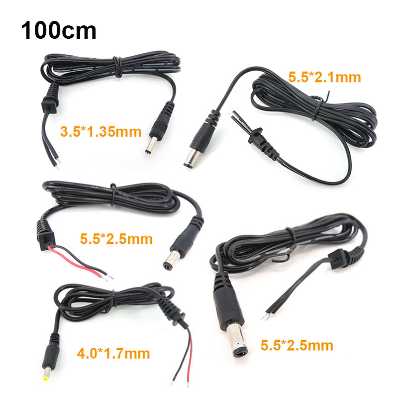 1M 2pin Adapter Output Προσαρμογέας ρεύματος Καλώδιο DC Male Plug 100cm Καλώδιο 5,5*2,5mm/2,1mm 4,0*1,7mm 3,5*1,35mm Καλώδιο επισκευής