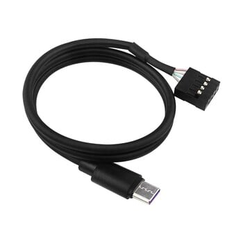 USB Type C към 9Pin USB кабел за дънна платка на компютър към USBC вторичен екран PC LCD екран