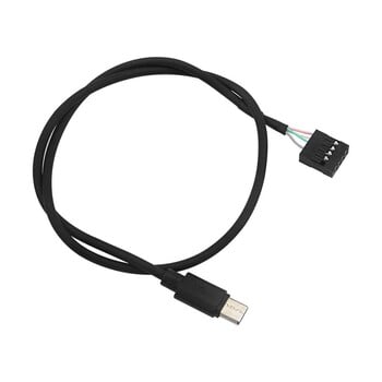 USB Type C към 9Pin USB кабел за дънна платка на компютър към USBC вторичен екран PC LCD екран