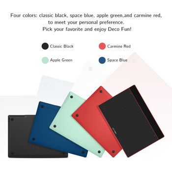 XPPen Deco Fun S Графичен таблет 6*4 инча за рисуване OSU Онлайн обучение Съвместим с Android Mac Linux Windows Chrome OS