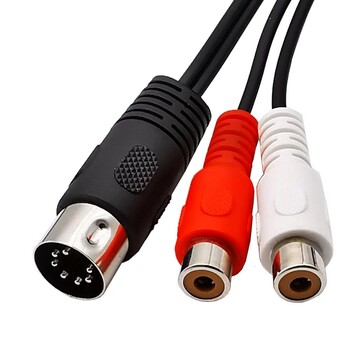 DIN 7-pin 7pin to 2 RCA lotus адаптерен кабел мъжки към женски винтидж аудио оборудване високоговорител адаптер кабелна линия 0,5 м/1 м/1,5 м