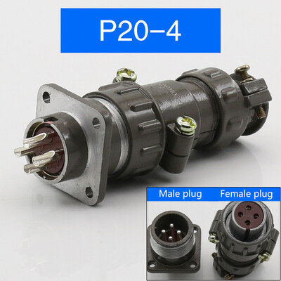 Aviation pistikupesa ümmargune pistik P20 seeria 2.3.4.5.7 südamiku tihvtide liidese läbimõõt 20 mm