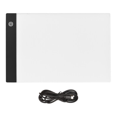 LED podložka na kreslenie A4, nastaviteľná v 3 úrovniach jasu, kresliaca doska s USB, podložka na kreslenie pre umelcov, animáciu, skicovanie, architektúru