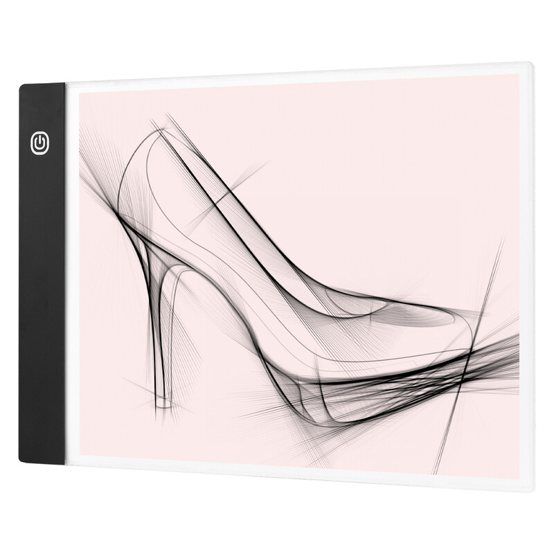 LED podložka na kreslenie A4, nastaviteľná v 3 úrovniach jasu, kresliaca doska s USB, podložka na kreslenie pre umelcov, animáciu, skicovanie, architektúru