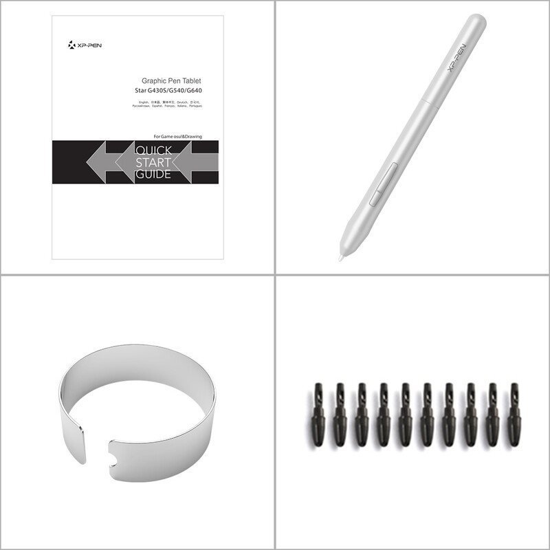 Tabletă de desen XPPen Star G430S Tabletă grafică de 4 x 3 inci cu stylus fără baterie 8192 nivele pentru OSU Design de desen Windows Mac