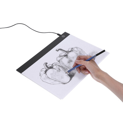 Tabletă grafică LED Scriere Pictură Cutie luminoasă Placă de trasare Tampoane de copiere Tabletă digitală de desen Artcraft A4 Tabel de copiere Placă LED