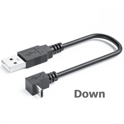 Nabíjací kábel s konektorom micro USB (samec) hore, dole, doľava a doprava, 90 stupňov, 0,5 m a 1 m pre mobilný telefón a tablet