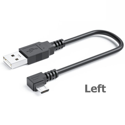 Nabíjací kábel s konektorom micro USB (samec) hore, dole, doľava a doprava, 90 stupňov, 0,5 m a 1 m pre mobilný telefón a tablet