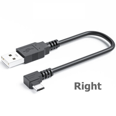 Nabíjací kábel s konektorom micro USB (samec) hore, dole, doľava a doprava, 90 stupňov, 0,5 m a 1 m pre mobilný telefón a tablet