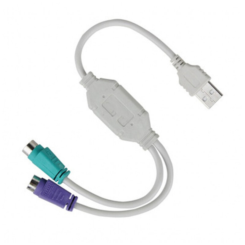 1 db USB dugasz PS/2 PS2 aljzat átalakító kábel kábel kábel átalakító adapter billentyűzet