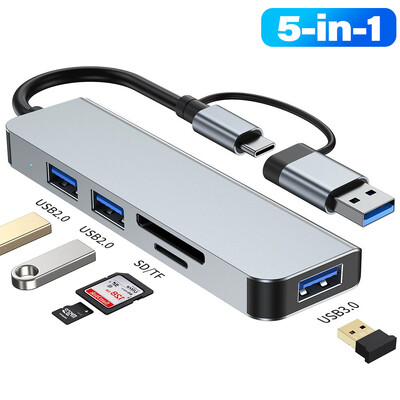 8-u-1 usb hub 3.1 docking station vanjska grafička kartica za prijenosna računala Multi-hub C usb type c dock station 5Gbps TF SD Reader