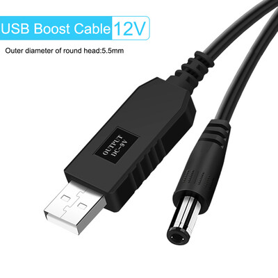 5/10 vnt. USB maitinimo didinimo linija nuo 5 V iki 12 V nuolatinės srovės žingsnio aukštyn modulis USB keitiklio adapterio kabelio kištukas maršrutizatoriui повербанк Greitas pristatymas