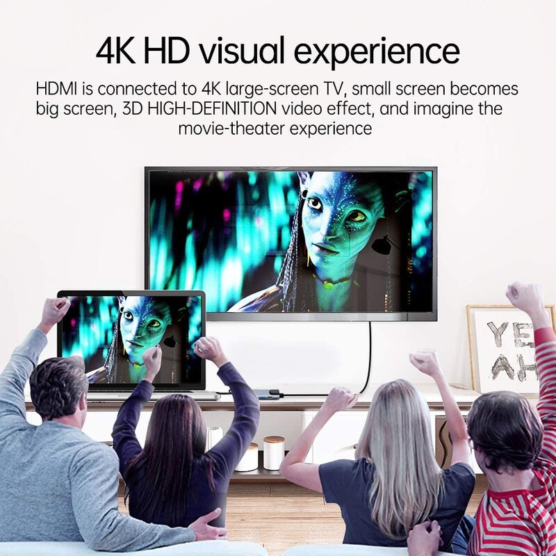 USB C Hub σε συμβατό με HDMI προσαρμογέα Rj45 100M OTG Thunderbolt 3 Dock με Usb3.0 για Macbook Pro/Air M1 Galaxy S21 S20