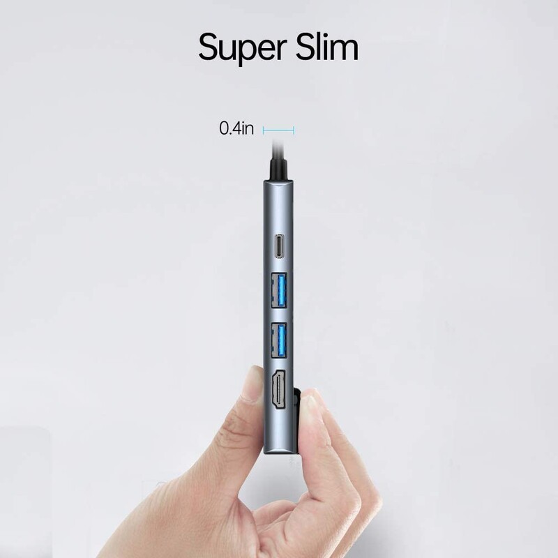 USB C Hub σε συμβατό με HDMI προσαρμογέα Rj45 100M OTG Thunderbolt 3 Dock με Usb3.0 για Macbook Pro/Air M1 Galaxy S21 S20