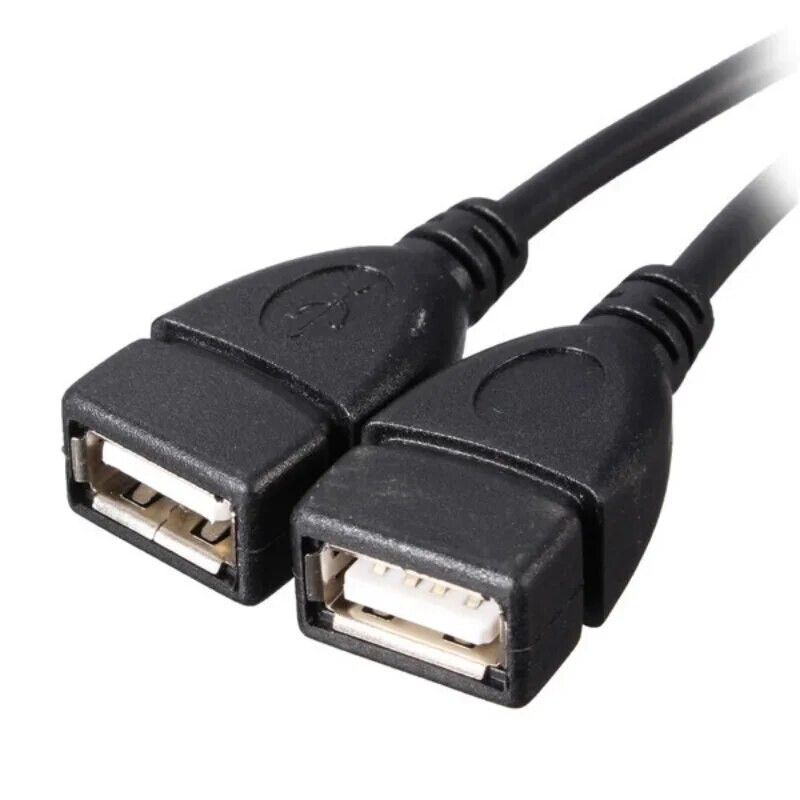 Cablu USB 2.0 de înaltă calitate Cablu adaptor dublu splitter USB, unul la doi, mamă la USB 2, cablu prelungitor de alimentare masculin